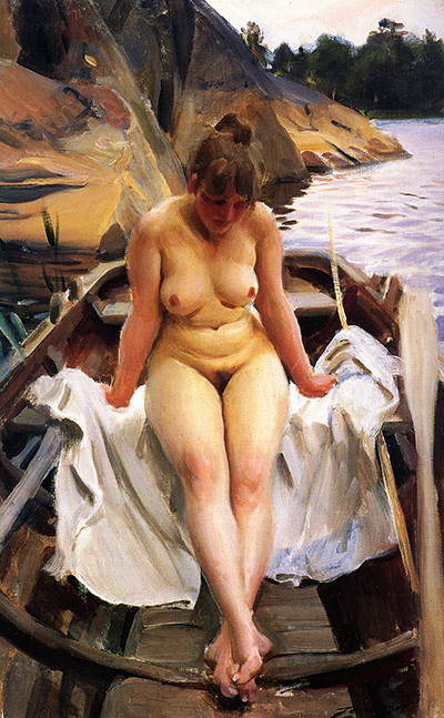 In Werner's Rowing Boat Anders Zorn